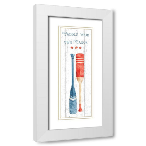 Nautical Life III Vertical White Modern Wood Framed Art Print with Double Matting by Audit, Lisa
