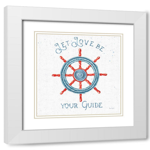 Nautical Life V No Stripes White Modern Wood Framed Art Print with Double Matting by Audit, Lisa