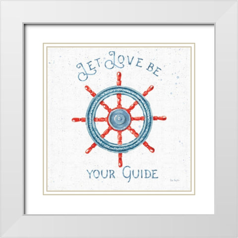 Nautical Life V No Stripes White Modern Wood Framed Art Print with Double Matting by Audit, Lisa