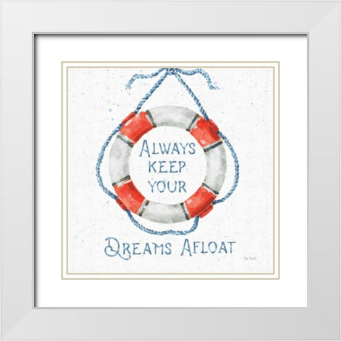 Nautical Life VI No Stripes White Modern Wood Framed Art Print with Double Matting by Audit, Lisa