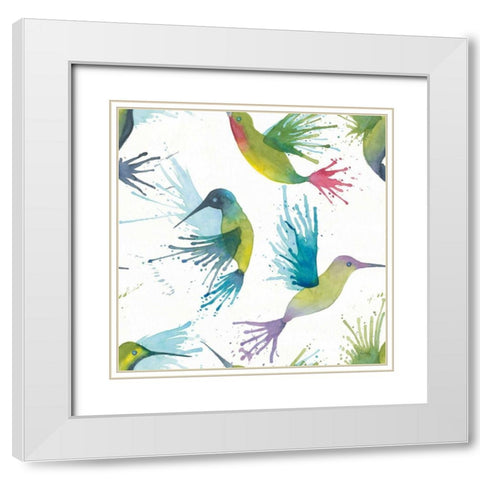 Flit Pattern I White Modern Wood Framed Art Print with Double Matting by DeNeige, Elyse
