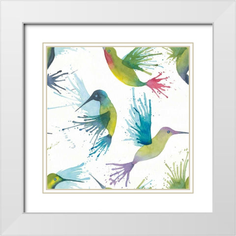 Flit Pattern I White Modern Wood Framed Art Print with Double Matting by DeNeige, Elyse