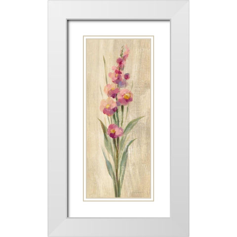 Farm Flower I White Modern Wood Framed Art Print with Double Matting by Vassileva, Silvia