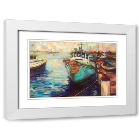 At Fords White Modern Wood Framed Art Print with Double Matting by Vertentes, Jeanette