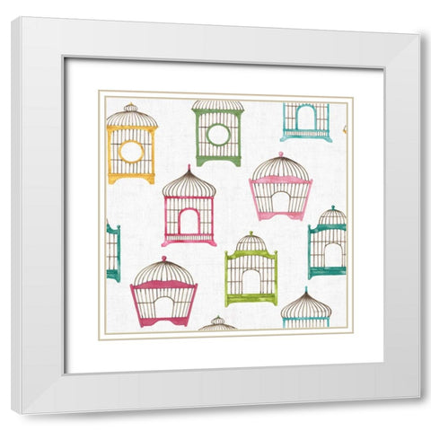 Dogwood Garden Step 03A White Modern Wood Framed Art Print with Double Matting by Audit, Lisa