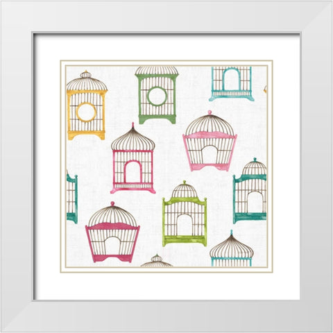 Dogwood Garden Step 03A White Modern Wood Framed Art Print with Double Matting by Audit, Lisa
