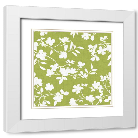 Dogwood Garden Step 05C White Modern Wood Framed Art Print with Double Matting by Audit, Lisa