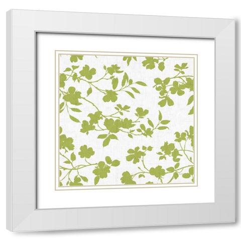 Dogwood Garden Step 06C White Modern Wood Framed Art Print with Double Matting by Audit, Lisa