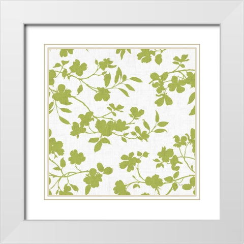 Dogwood Garden Step 06C White Modern Wood Framed Art Print with Double Matting by Audit, Lisa