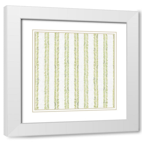 Dogwood Garden Step 07D White Modern Wood Framed Art Print with Double Matting by Audit, Lisa