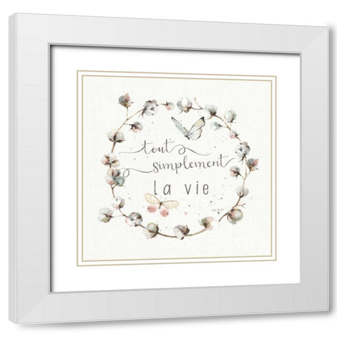 A Country Weekend XVIII French White Modern Wood Framed Art Print with Double Matting by Audit, Lisa