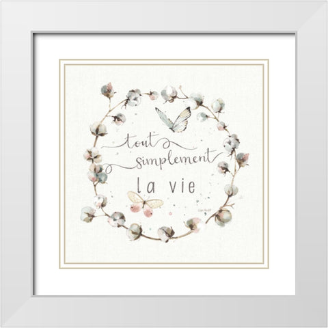 A Country Weekend XVIII French White Modern Wood Framed Art Print with Double Matting by Audit, Lisa