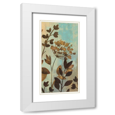 Enchanted Garden II White Modern Wood Framed Art Print with Double Matting by Vassileva, Silvia