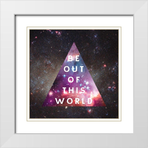 Out of this World I White Modern Wood Framed Art Print with Double Matting by Wild Apple Portfolio