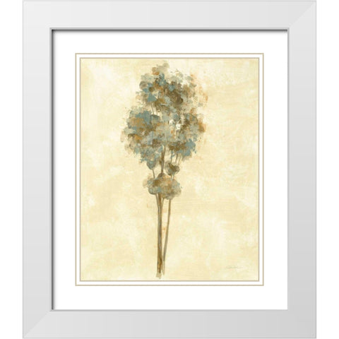 Ethereal Tree IV White Modern Wood Framed Art Print with Double Matting by Vassileva, Silvia