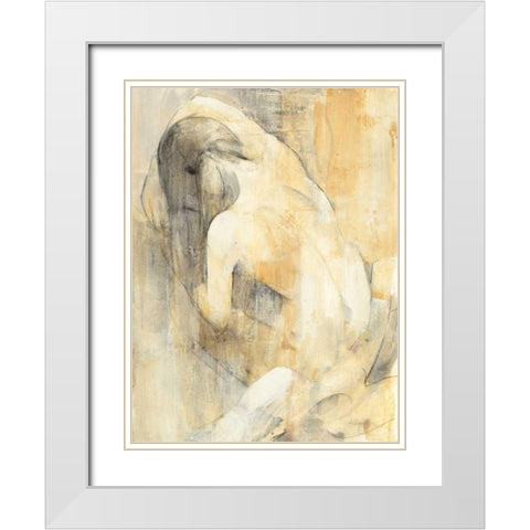 Boudoir I White Modern Wood Framed Art Print with Double Matting by Hristova, Albena