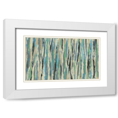 Stream White Modern Wood Framed Art Print with Double Matting by Vassileva, Silvia