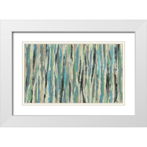 Stream White Modern Wood Framed Art Print with Double Matting by Vassileva, Silvia