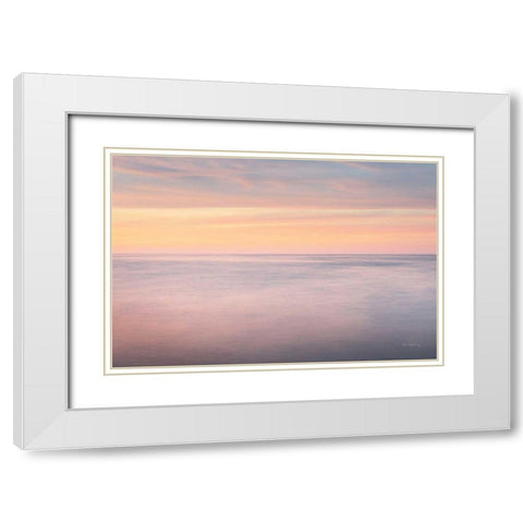 Lake Superior Clouds I White Modern Wood Framed Art Print with Double Matting by Majchrowicz, Alan
