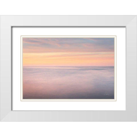 Lake Superior Clouds I White Modern Wood Framed Art Print with Double Matting by Majchrowicz, Alan