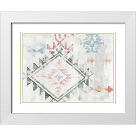 Southwest Design VI Boho White Modern Wood Framed Art Print with Double Matting by Vassileva, Silvia