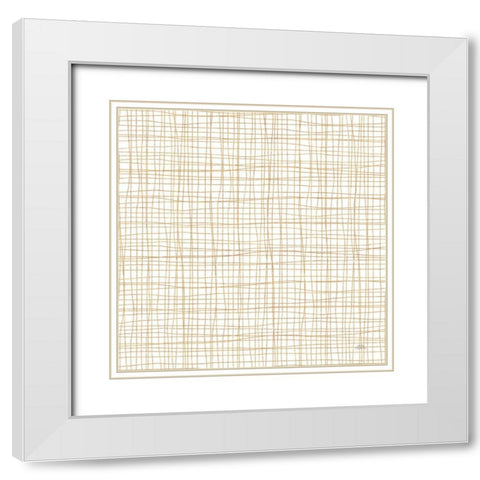 Spring Blooms Pattern XIA White Modern Wood Framed Art Print with Double Matting by Marshall, Laura
