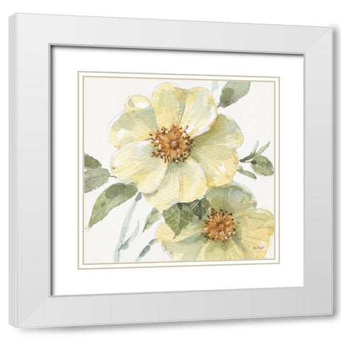 Spring Meadow VII White Modern Wood Framed Art Print with Double Matting by Audit, Lisa