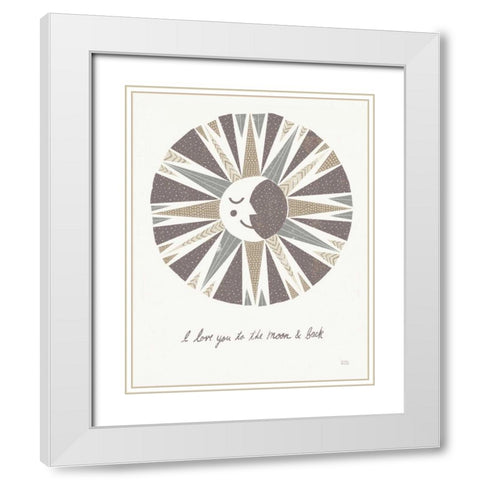 Moonshine Neutral White Modern Wood Framed Art Print with Double Matting by Mullan, Michael