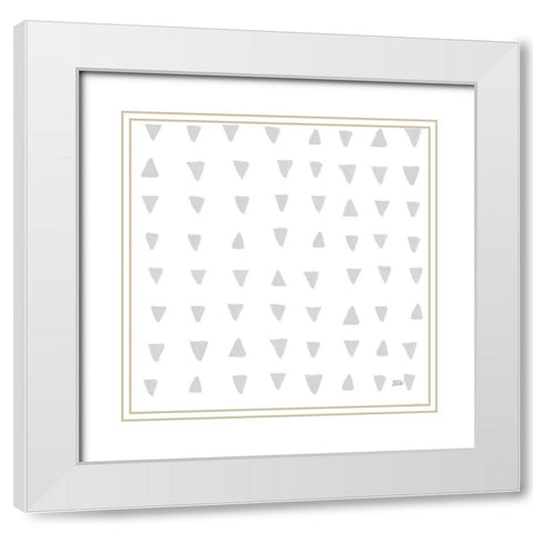 Scandy Baby Pattern XIVC White Modern Wood Framed Art Print with Double Matting by Averinos, Melissa
