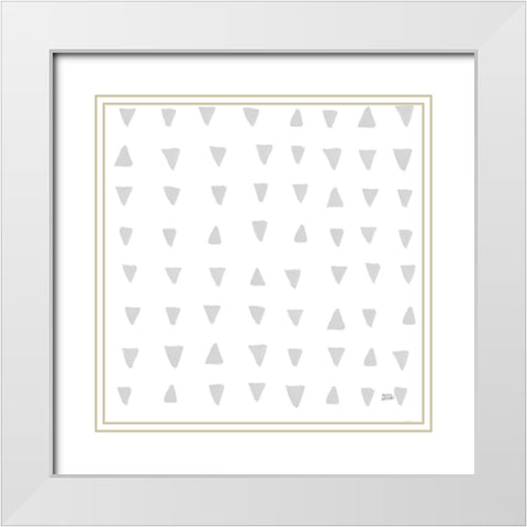 Scandy Baby Pattern XIVC White Modern Wood Framed Art Print with Double Matting by Averinos, Melissa