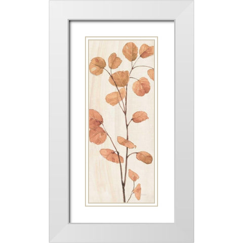 Soft Terracotta Mixed Greens LIX White Modern Wood Framed Art Print with Double Matting by Audit, Lisa