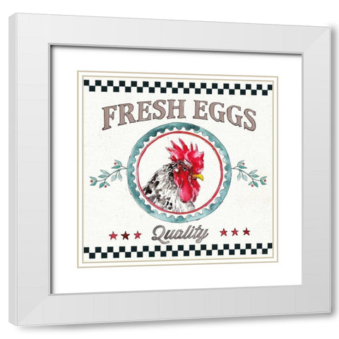 Farm Signs II White Modern Wood Framed Art Print with Double Matting by Tavoletti, Anne