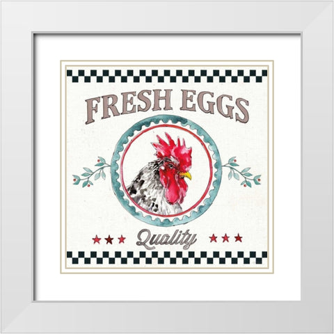 Farm Signs II White Modern Wood Framed Art Print with Double Matting by Tavoletti, Anne