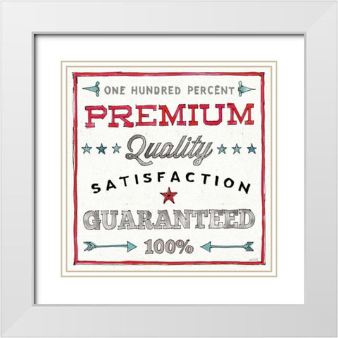 Farm Signs VII White Modern Wood Framed Art Print with Double Matting by Tavoletti, Anne