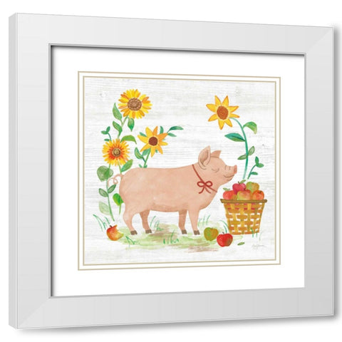 Farm Market IV White Modern Wood Framed Art Print with Double Matting by Urban, Mary