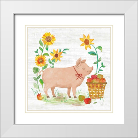 Farm Market IV White Modern Wood Framed Art Print with Double Matting by Urban, Mary
