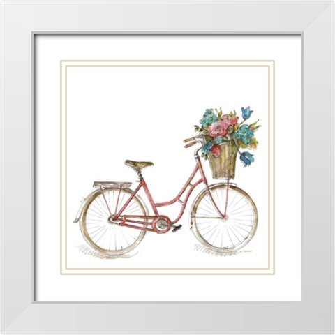 Paris Forever II v2 White White Modern Wood Framed Art Print with Double Matting by Audit, Lisa