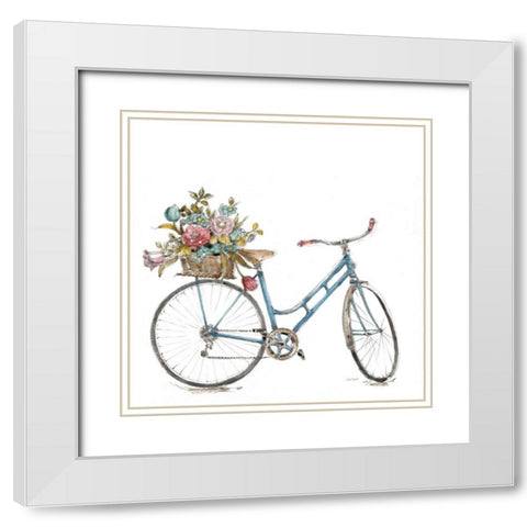 Paris Forever III v2 White White Modern Wood Framed Art Print with Double Matting by Audit, Lisa