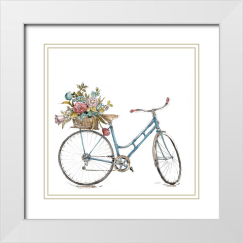 Paris Forever III v2 White White Modern Wood Framed Art Print with Double Matting by Audit, Lisa