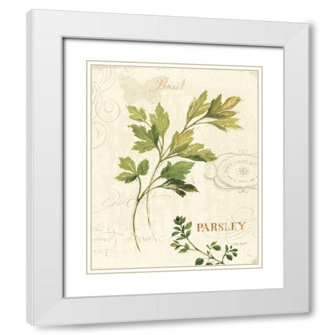 Aromantique I White Modern Wood Framed Art Print with Double Matting by Audit, Lisa