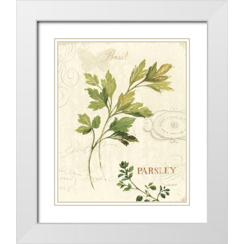 Aromantique I White Modern Wood Framed Art Print with Double Matting by Audit, Lisa