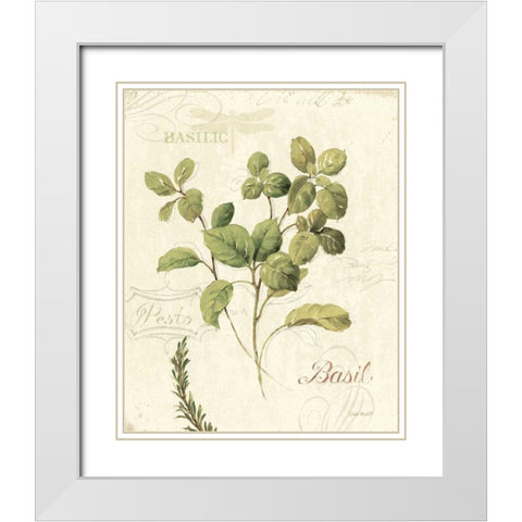 Aromantique III White Modern Wood Framed Art Print with Double Matting by Audit, Lisa