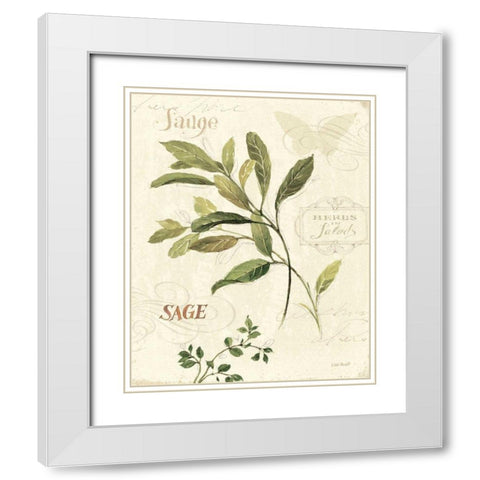 Aromantique IV White Modern Wood Framed Art Print with Double Matting by Audit, Lisa