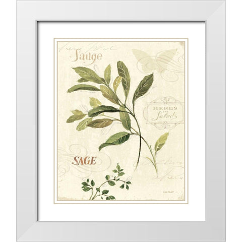 Aromantique IV White Modern Wood Framed Art Print with Double Matting by Audit, Lisa