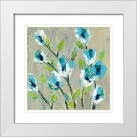 Whimsical Branch II White Modern Wood Framed Art Print with Double Matting by Vassileva, Silvia