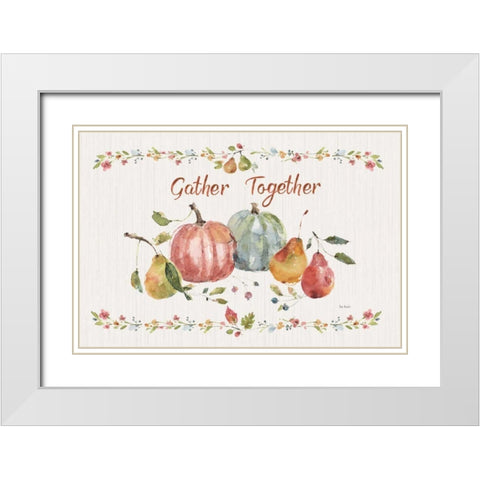Time to Share II White Modern Wood Framed Art Print with Double Matting by Audit, Lisa