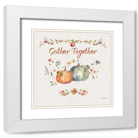 Time to Share V White Modern Wood Framed Art Print with Double Matting by Audit, Lisa