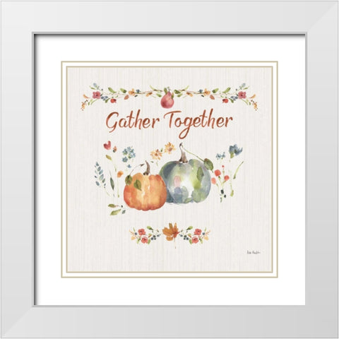 Time to Share V White Modern Wood Framed Art Print with Double Matting by Audit, Lisa