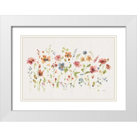 Time to Share VII White Modern Wood Framed Art Print with Double Matting by Audit, Lisa