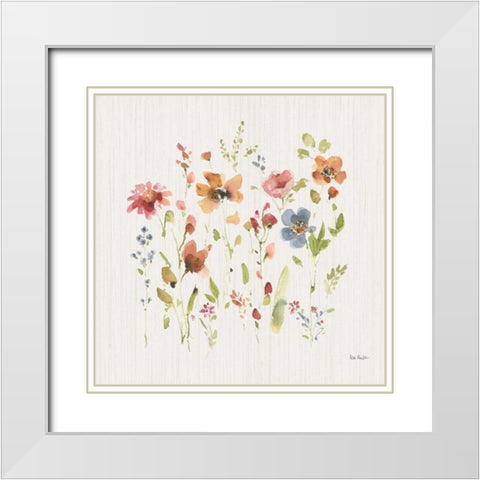 Time to Share VIII White Modern Wood Framed Art Print with Double Matting by Audit, Lisa